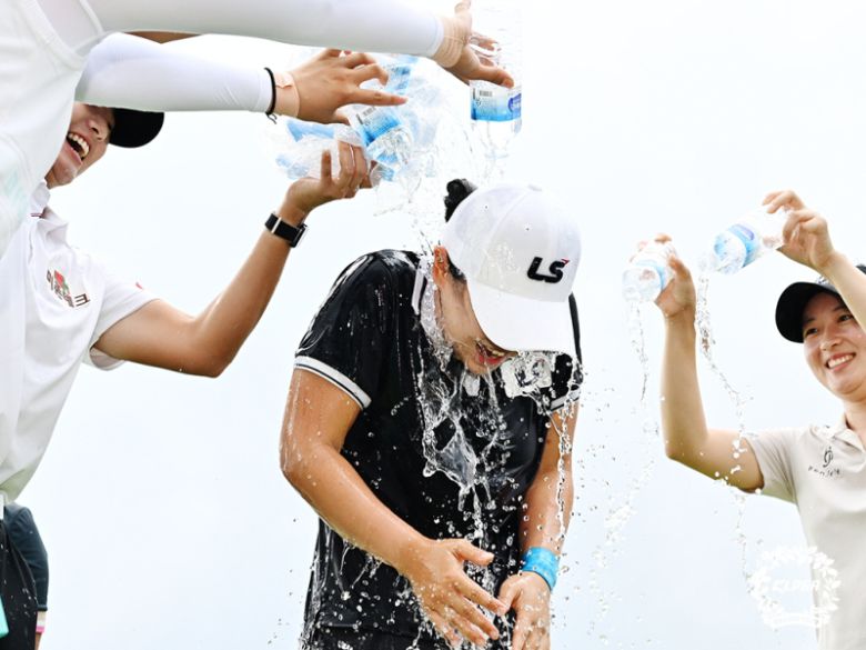 프로 데뷔 후 첫 우승을 차지한 이지민. KLPGA 제공