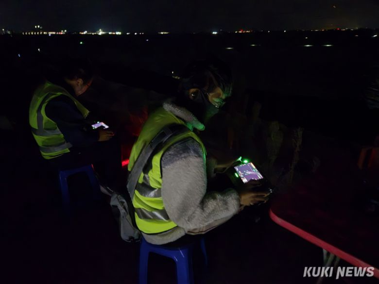 충남 당진 석문방조제에서 야간 해루질시 사망과 사고가 이어지자 당진시가 야간 특수드론을 활용해 안전대책을 강구하고 있다. 독자제공