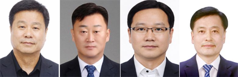 왼쪽부터 서기관으로 승진한 김경곤, 김전호, 문세경, 오병환.