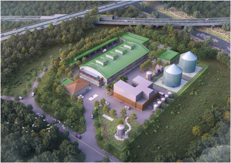 생활자원회수센터 현대화 시설 조감도.