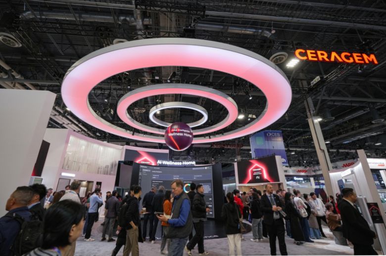 세라젬 CES 2026 AI 웰니스 홈 전시. 세라젬 제공