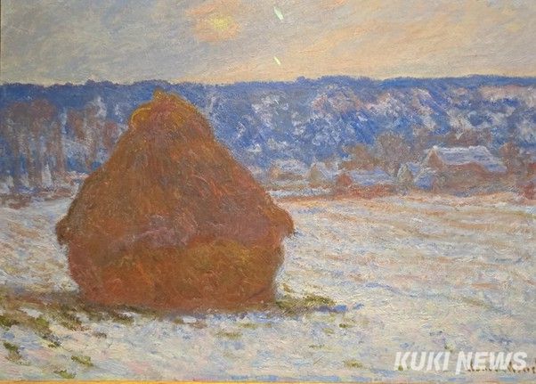 클로드 모네, 밀짚 더미 (눈 효과, 흐린 날씨), 1890~91, 캔버스에 유채, 66 × 93cm, 시카고 미술관