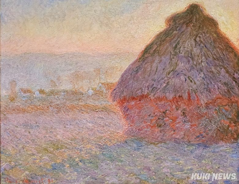 클로드 모네, 밀짚 더미(일몰), 약 1891, 캔버스에 유채, 보스턴 미술관