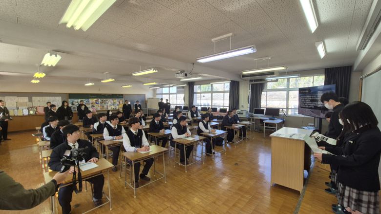 신라공고·일본 우사시 청소년 교류 현장 모습. 경주시 제공