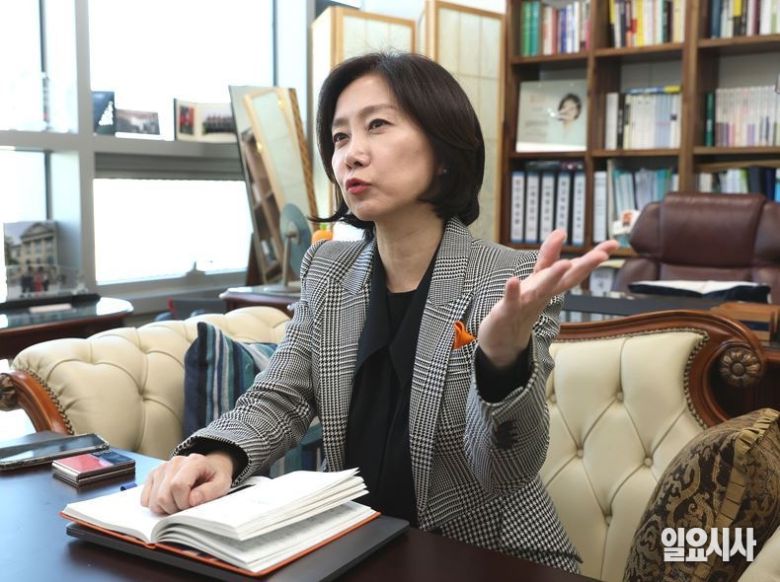허은아 전 개혁신당 대표가 <일요시사>와 인터뷰를 갖고 있다. ⓒ문경덕 기자