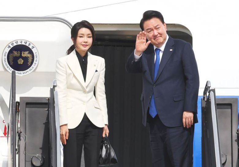 윤석열 전 대통령 부부 ⓒ뉴시스