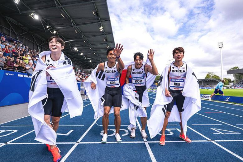 (사진 왼쪽부터) 서민준, 나마디 조엘진, 이재성, 김정윤 ⓒU대회 조직위원회