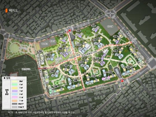 장위10구역 주택재개발사업 단지 배치도 / 사진제공=서울시정비사업정보몽땅