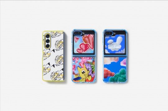삼성전자가 갤럭시Z 플립5·폴드5 공식 출시와 함께 '엑스포 케이스' 2종과, 국내 유망 신진 작가 3인의 작품이 담긴 '아티스트 콜라보 케이스' 2종 등 특별한 케이스를 선보였다./사진제공=삼성전자