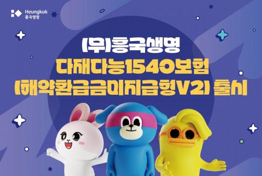 흥국생명이 1540세대를 정조준한 건강보험  ‘(무)흥국생명 다재다능1540보험(해약환급금 미지급형V2)’을 출시했다.(2023.09.06.)./사진제공=흥국생명