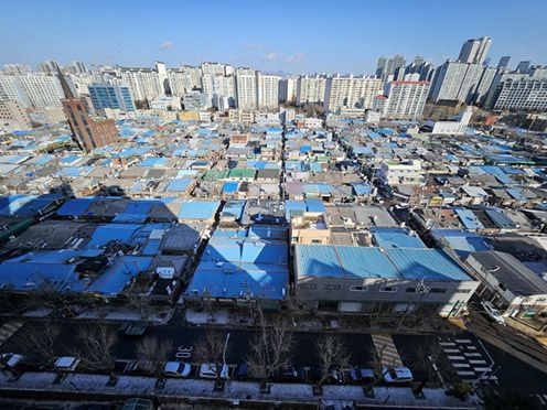 ▲ 인근 건물에서 바라본 문래기계금속지구 전경. 사진 = 한국금융신문 조범형 기자