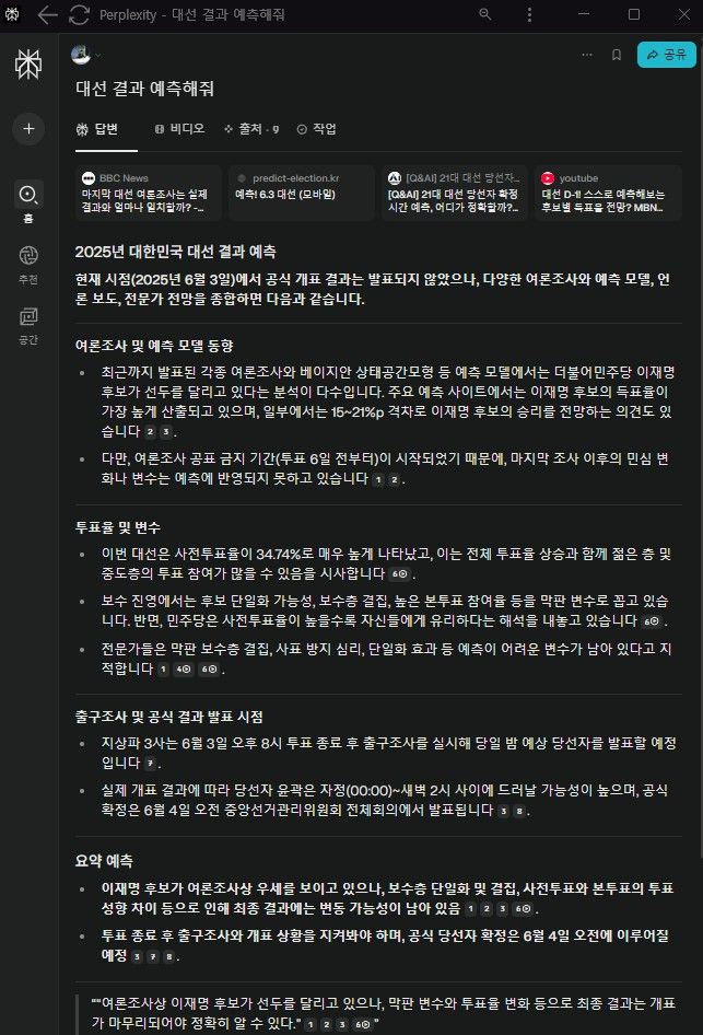 [퍼플렉시티 화면 캡처]