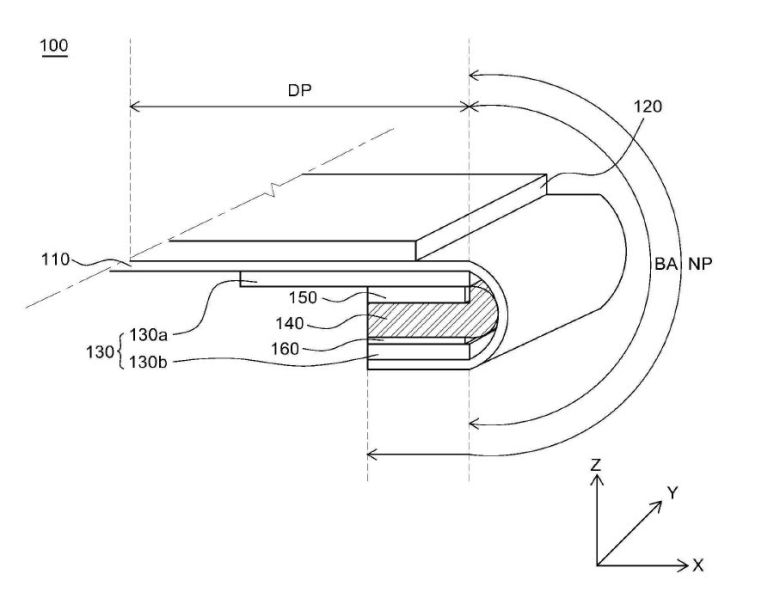 LG디스플레이가 출원한 플렉시블 디스플레이 특허 도면
