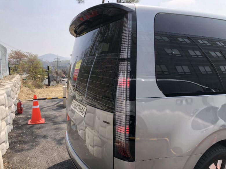 스타리아 LED 후미등. / 정치연 기자