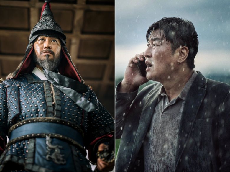 영화 ‘한산: 용의 출현’, ‘비상선언’ 스틸컷. 사진=롯데엔터테인먼트/쇼박스