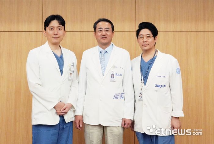 분당서울대병원 청각재활센터 송재진·구자원·최병윤 교수.(왼쪽부터)