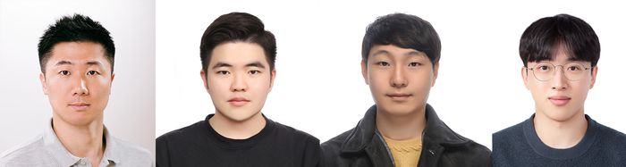 김상륜 교수, 김태현·김태승·이태경 석박사통합과정 학생(왼쪽부터).