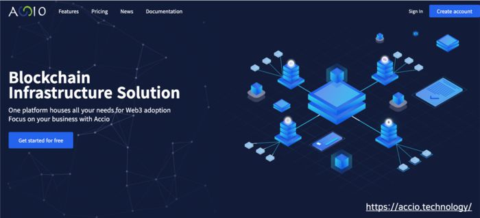 부산대 블록체인 플랫폼 연구센터의 ACCIO 홈페이지.(부산대 블록체인 플랫폼 연구센터 제공)