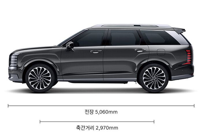 현대차 팰리세이드 하이브리드 차체 크기