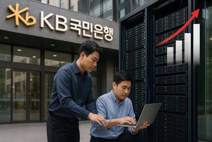 KB국민은행이 임베디드금융 수용치를 늘린다. 하반기 '모니모KB매일이자 통장' 2차 출시 등 협업 상품 확대를 대비해 내부 인프라 자원 확충에 들어갔다. 이미지=ChatGPT
