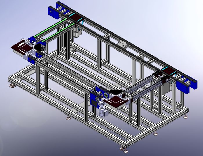 씨이케이의 컨베이어 시스템.