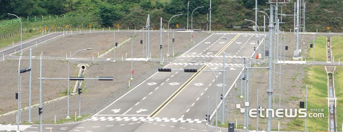 KIAPI의 자율주행시험로 모습