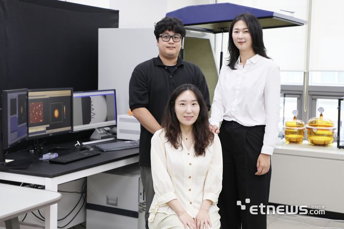 (오른쪽 위부터 반시계방향) DGIST 이윤희 선임연구원, 구교환 선임연구원, 박수현 박사후연수연구원