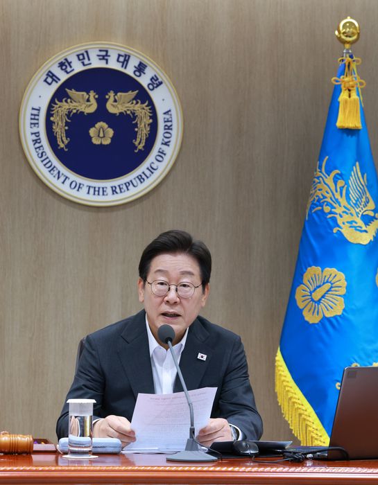 이재명 대통령이 31일 정부서울청사에서 열린 고위공직자 특강에서 발언하고 있다. 연합뉴스