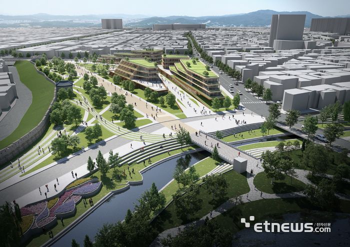 '수원 영화 문화관광지구' 조감도.