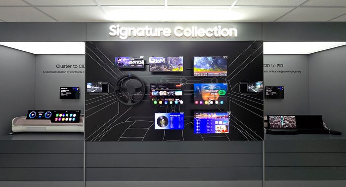 중소형 사이즈의 디스플레이 여러 개를 연결해 하나의 대형 화면을 구현하는 삼성디스플레이 멀티 라미네이션 기술. 〈사진 삼성디스플레이〉