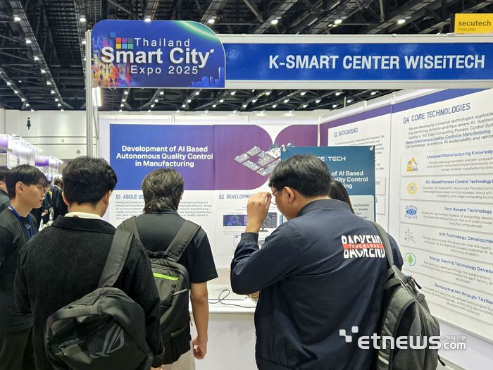 '태국 스마트시티 엑스포 2025' 위세아이텍 부스.