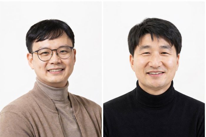 송기봉 삼성전자 부사장(왼쪽), 한진우 상무