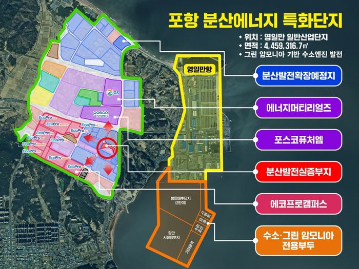 포항 분산에너지 특화단지 위치도