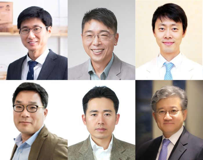 (왼쪽 위부터) 성균관대 박호석, 김훈, 원홍희, 임용택, 조동규, 추현승 교수(사진=성균관대)