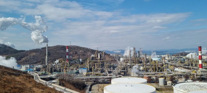 여수국가산업단지 전경.