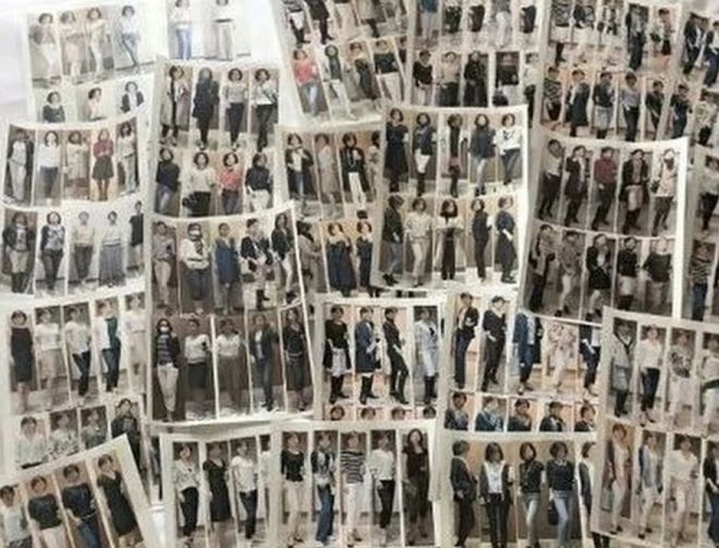 사쿠라다가 자신이 가장 좋아하는 스타일을 찾기 위해 13년 동안 찍은 3만장이 넘는 셀카 중 일부. 사진=SCMP 캡처