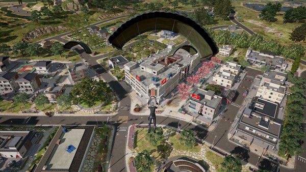 론도에 낙하해 새로운 맵을 탐험한다. / 사진=크래프톤 제공