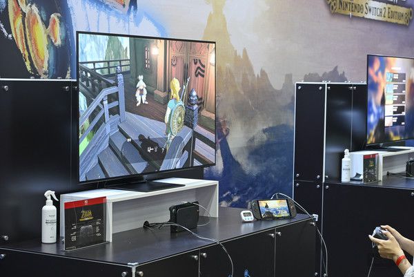 닌텐도 스위치 2로 구동한 젤다의 전설 /사진=남도영 기자