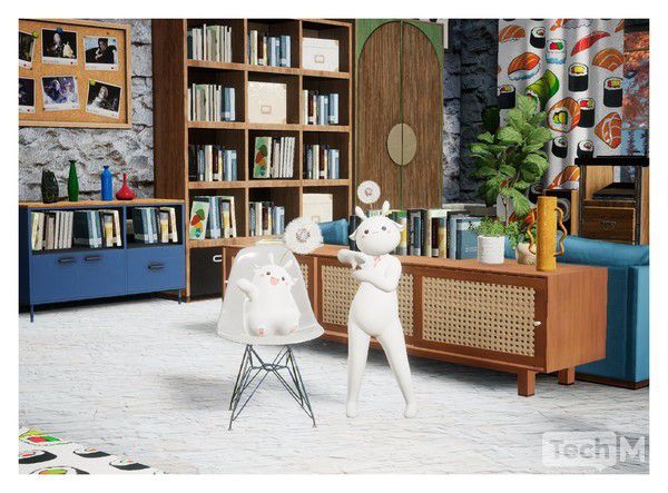 로스트아크 모바일 마이룸에서 '헤리리크'와 사진을 찍으며 놀 수 있다. / 사진=조성준 기자