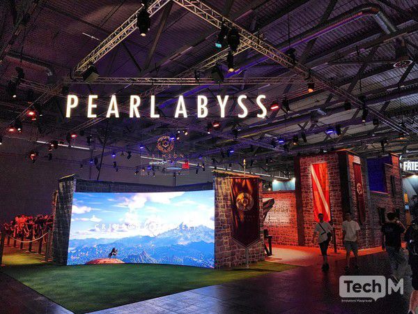 게임스컴 2025 현장에 마련된 펄어비스의 부스 전경. / 사진=조성준 기자