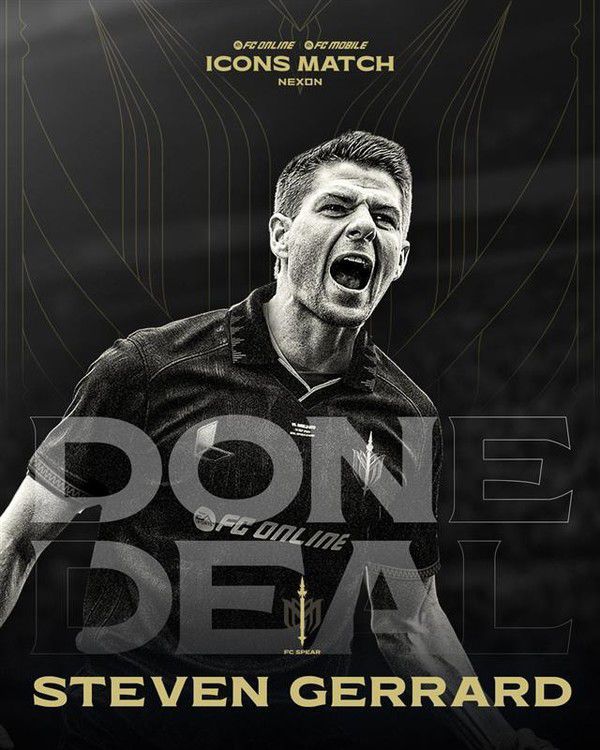 2025 아이콘 매치 'FC 스피어'에 합류하게 된 스티븐 제라드. / 사진=넥슨 제공