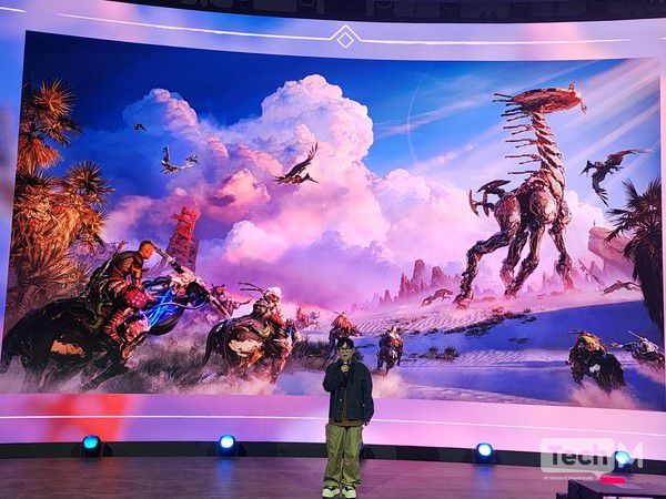 엔씨소프트가 지스타 2025에서 \'호라이즌\' IP를 활용한 \'호라이즌 스틸 프론티어스\'를 최초로 공개했다. / 사진=조성준 기자