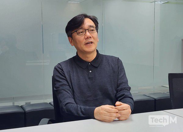 김태곤 '프로젝트 임진' 총괄 프로듀서가 게임의 콘텐츠와 게임 개발 이야기를 전하고 있다. / 사진=조성준 기자