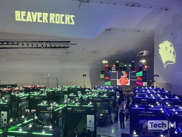 '비버롹스 2025' 인디게임존 전경 / 사진=서미희 기자