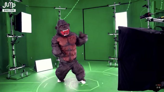 SKT '점프 스튜디오' 제작 시연 모습 [출처=SKT]