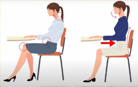 앉아 있는 상태에서 하는 드로인 운동. [사진=유튜브 '리브어트' 캡처]