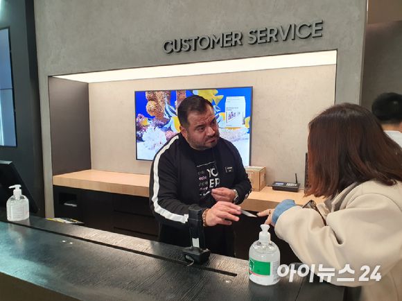 갤럭시 익스피리언스 스토어 인 LA에선 서비스 센터를 운영하고 있다. [사진=장유미 기자]