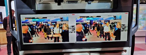 에릭슨-KDDI-토요타의 영상 전송 시연. [사진=정구민 국민대 교수]