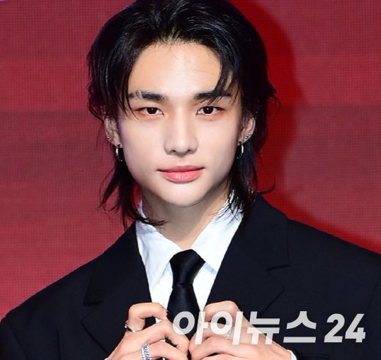 그룹 스트레이 키즈 현진이 지난해 7월 19일 오전 서울 영등포구 여의도 콘래드 호텔에서 열린 새 미니 앨범 'ATE'(에이트) 발매 기념 기자간담회에 참석하고 있다. [사진=정소희 기자]