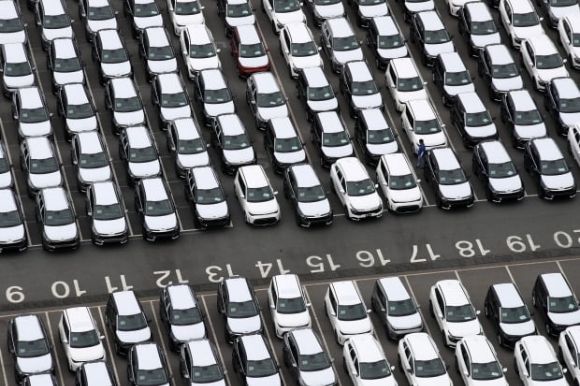 광주 서구 기아 오토랜드 광주 2공장에 주차된 완성차. [사진=연합뉴스]